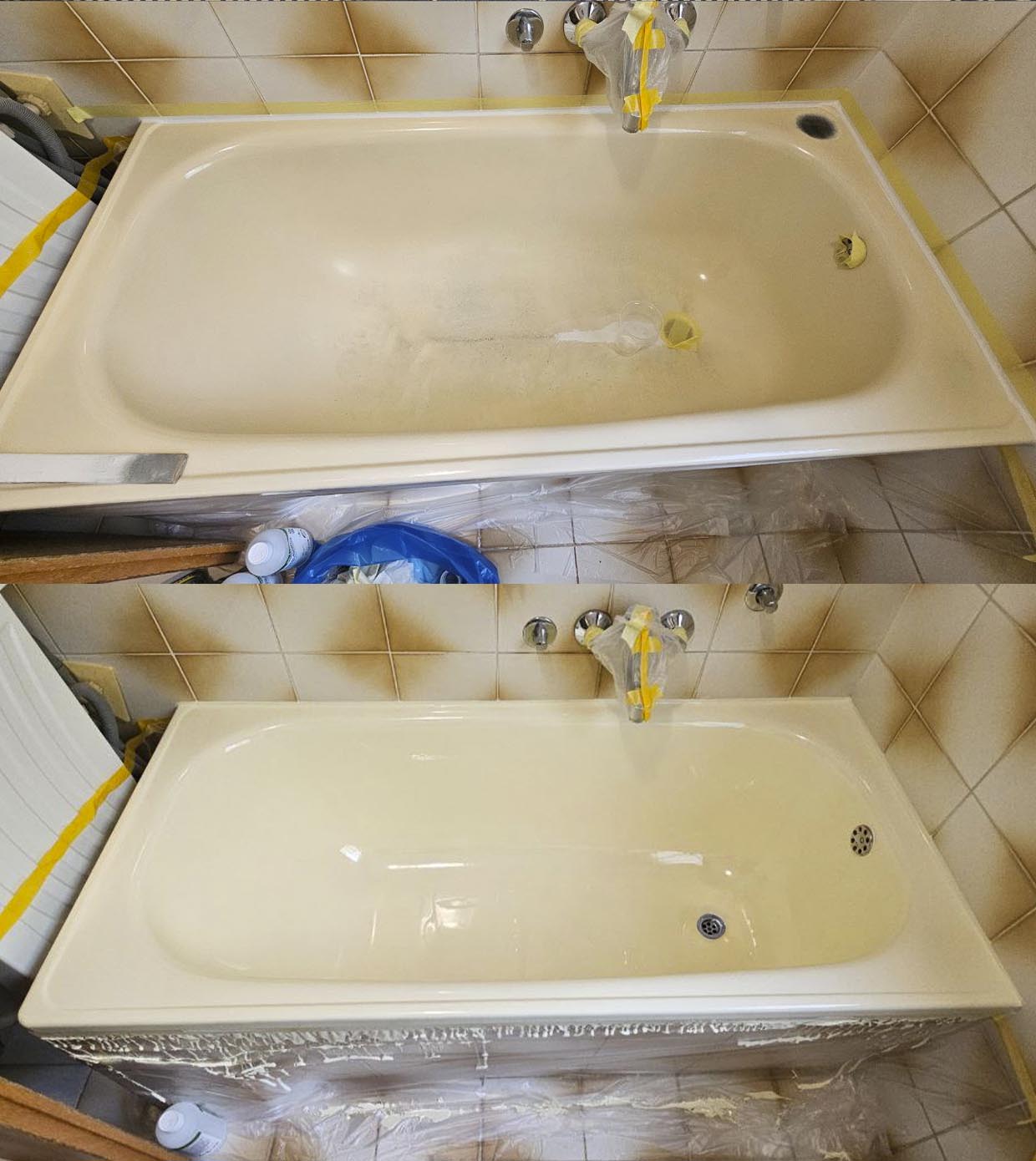 ekopel bathtub coating ivory refinishing resurfacing paint 